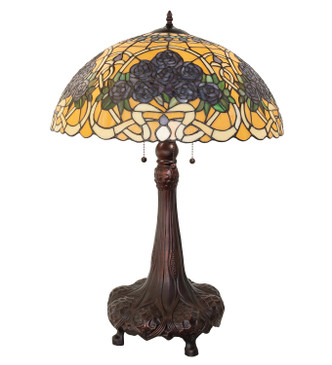 Rose Bouquet Three Light Table Lamp (261315)