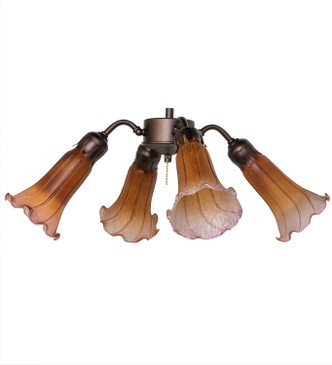 Amber/Purple Four Light Fan Light (261506)