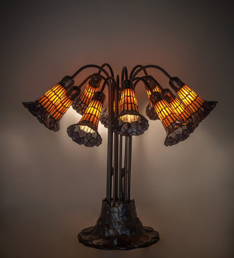 Stained Glass Pond Lily Ten Light Table Lamp (261669)