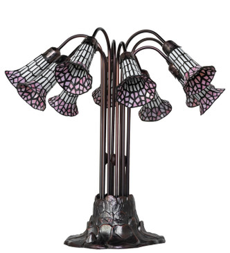 Stained Glass Pond Lily Ten Light Table Lamp (261672)