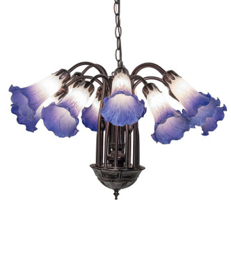 Blue/White 12 Light Chandelier (261736)