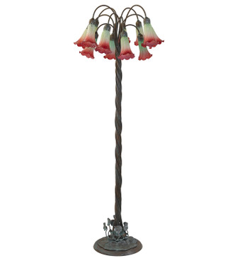 Pink/White 12 Light Floor Lamp (262109)