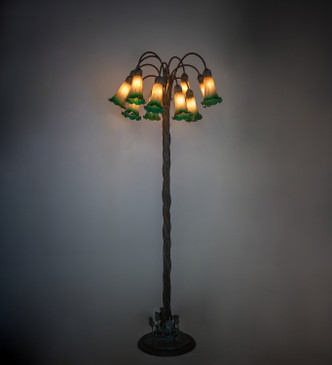 Amber/Green 12 Light Floor Lamp (262111)