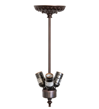 Meyda Tiffany - 262187 - Three Light Pendant Hardware - Mahogany Bronze - Mahogany Bronze