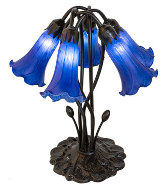 Blue Five Light Table Lamp (262221)