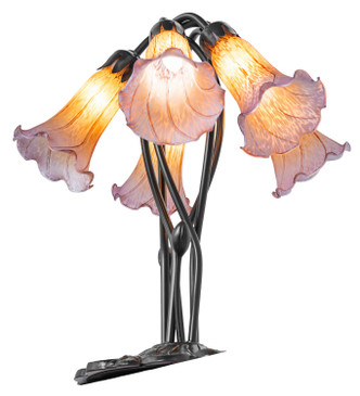 Amber/Purple Five Light Table Lamp (262222)