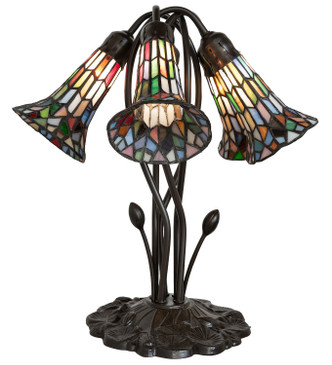 Stained Glass Pond Lily Five Light Table Lamp (262234)