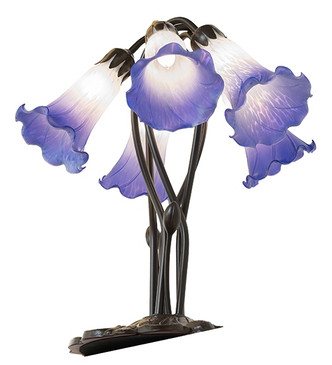 Blue/White Five Light Table Lamp (262235)