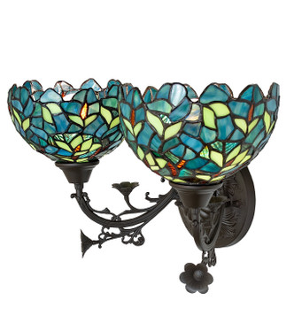 Nightfall Wisteria Two Light Wall Sconce (262689)