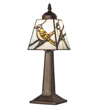 Meyda Tiffany - 262793 - One Light Mini Lamp - Backyard Friends - Mahogany Bronze