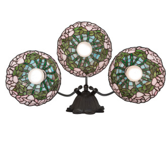 Tiffany Cabbage Rose Three Light Wall Sconce (263239)