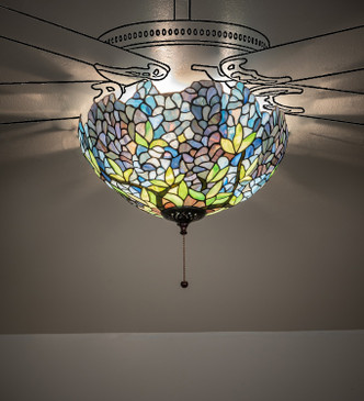 Tiffany Wisteria Three Light Fan Light Fixture (263354)