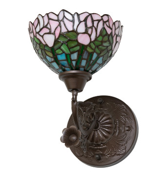 Tiffany Cabbage Rose One Light Wall Sconce (264377)