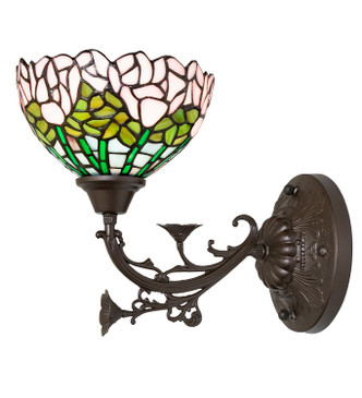 Tiffany Cabbage Rose One Light Wall Sconce (264377)