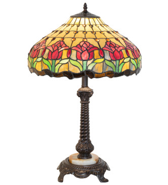 Colonial Tulip One Light Table Lamp (265014)