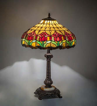 Colonial Tulip One Light Table Lamp (265014)