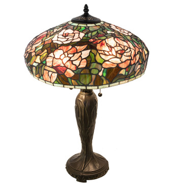 Tiffany Peony Two Light Table Lamp (265061)