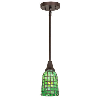 Meyda Tiffany - 275513 - LED Mini Pendant - Terra Esmeralda - Mahogany Bronze