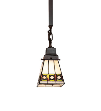 Meyda Tiffany - 285867 - One Light Pendant - Diamond Band Mission - Mahogany Bronze