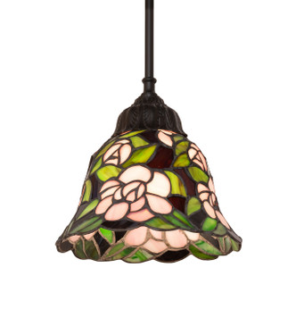 Meyda Tiffany - 286524 - One Light Pendant - Begonia - Solar Black