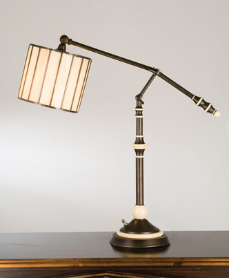 Meyda Tiffany - 82038 - Swing Arm Desk Lamp - Revolution - Mahogany Bronze