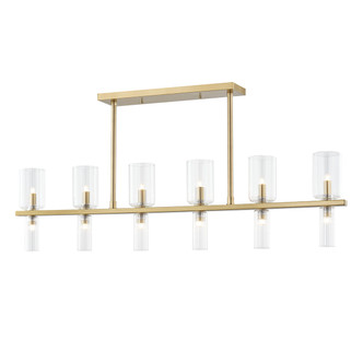 Mitzi - H384912-AGB - 12 Light Linear Pendant - Tabitha - Aged Brass