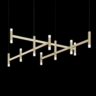 Sonneman - 1790.14 - LED Pendant - Systema Staccato - Brass Finish