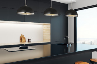 Landry One Light Pendant (1004P14-MB-CH)