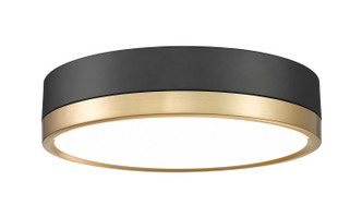 Z-Lite - 1006F12-MB-MGLD-LED - LED Flush Mount - Algar - Matte Black + Modern Gold