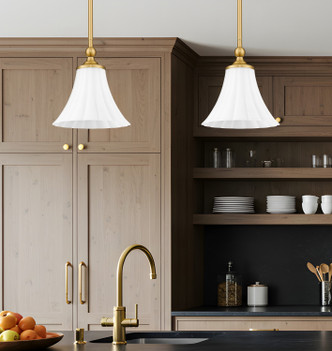 Fleur One Light Pendant (1958P8-MGLD)
