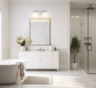 Colette Two Light Vanity (1963-2V-BN)
