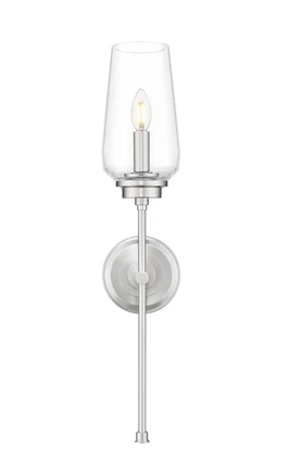 Clara One Light Wall Sconce (2013-1S-BN)