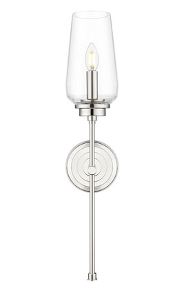 Clara One Light Wall Sconce (2013-1S-PN)