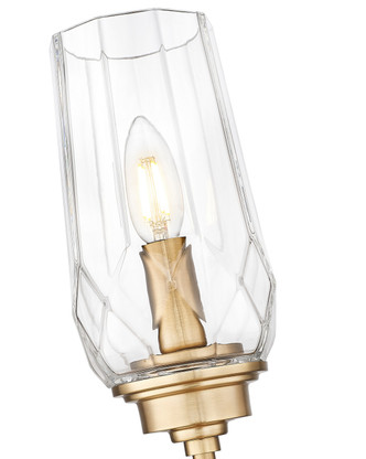 Cosmo One Light Wall Sconce (2015-1S-MGLD)