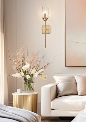 Cosmo One Light Wall Sconce (2015-1S-MGLD)