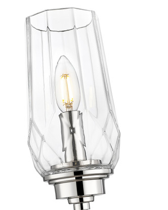 Cosmo One Light Wall Sconce (2015-1S-PN)