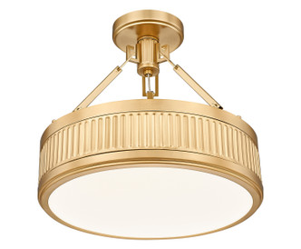 Quinn LED Semi Flush Mount (3046SF15-MGLD-LED)
