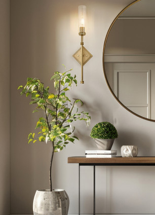 Esme One Light Wall Sconce (3047-1S-MGLD)