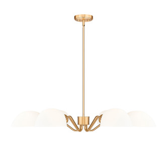Breton Six Light Chandelier (3048-6MGLD)
