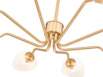 Breton Eight Light Chandelier (3048-8MGLD)