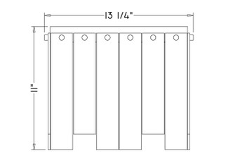Viviana Four Light Flush Mount (345F13-PN)