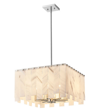 Viviana Eight Light Chandelier (345P20-PN)