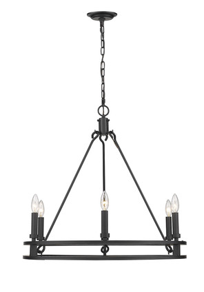 Dennison Six Light Chandelier (4005-6MB)