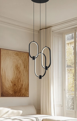 Saros LED Chandelier (4101-3MB-LED)