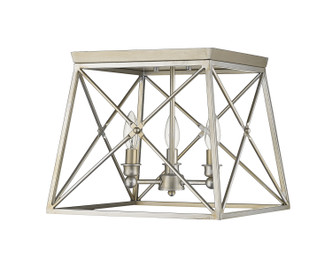 Trestle Three Light Flush Mount (447F14-AS)