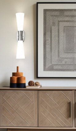 Emrys Two Light Wall Sconce (4504-2SL-BN)