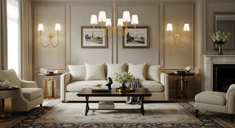 Jisele Six Light Chandelier (4505-6RB)