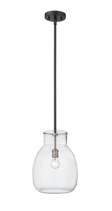 Z-Lite - 476P-ROD-MB-BN - One Light Pendant - Bella - Matte Black + Brushed Nickel