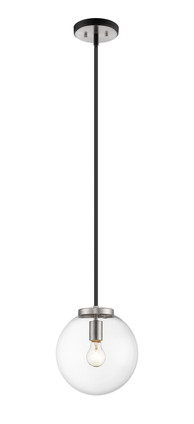 Z-Lite - 477P10-MB-BN - One Light Pendant - Parsons - Matte Black + Brushed Nickel