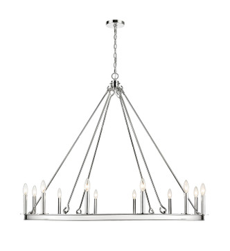 Barclay 12 Light Chandelier (482R-12PN)